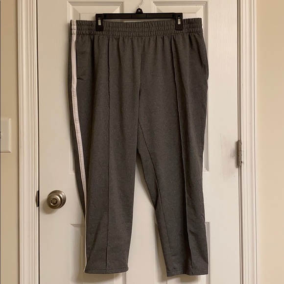 Athletic Works Pants - Athletic Works Heather Gray Soft Sweatpants Side Pockets Polyester-blend 20 XXL